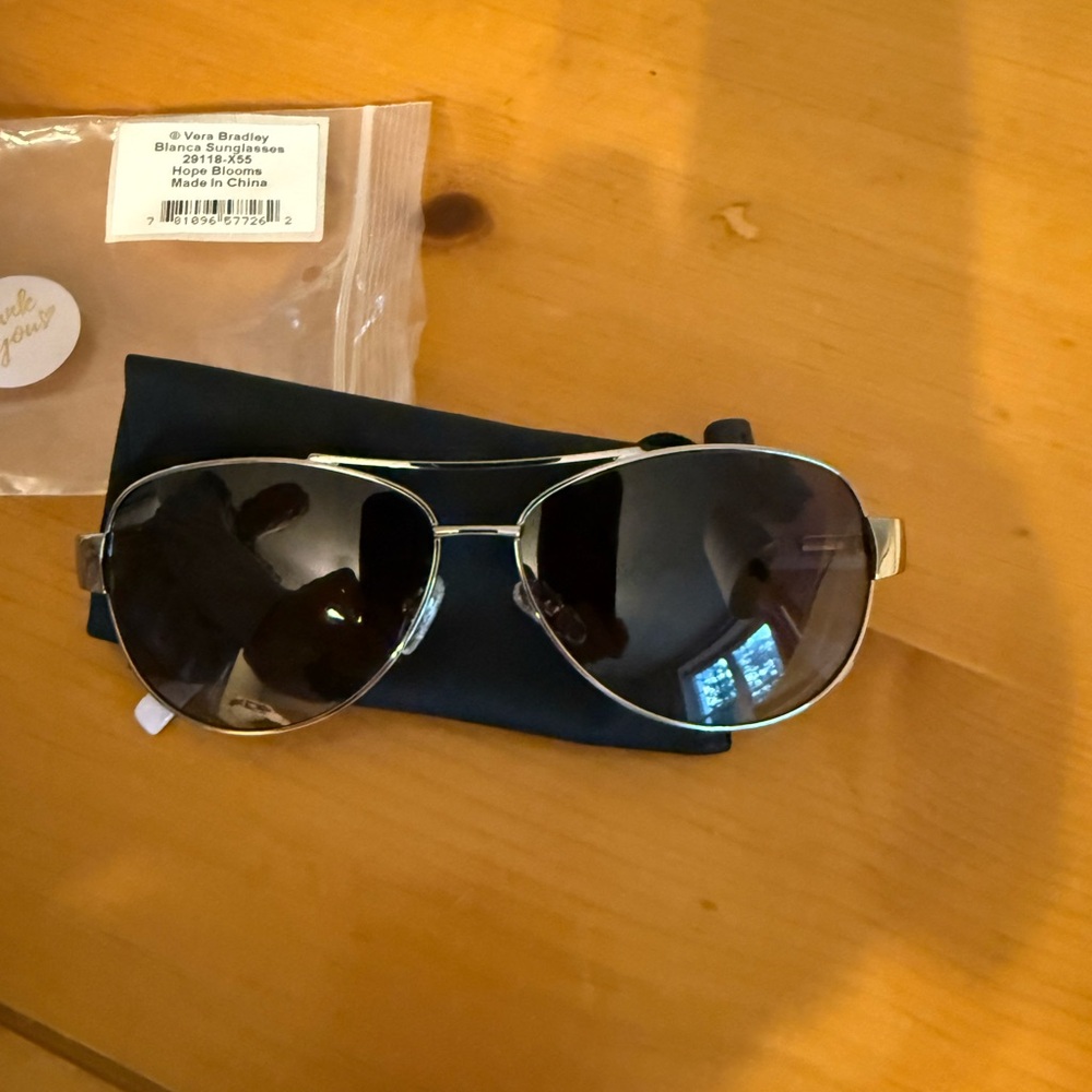 Vera Bradley Floral Aviator Sunglasses